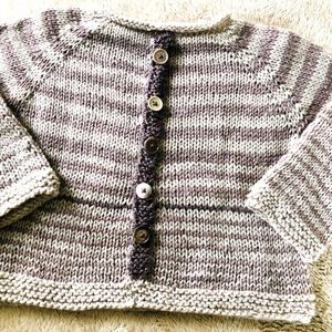 Handmade Baby Merino wool sweater 4T